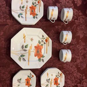 Fleur Et Nuages China & Dinnerware by Fitz & Floyd 20 piece set